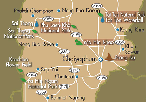 Chaiyaphum Map